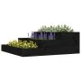 Jardinera de madera maciza de pino negro 78x78x27 cm de vidaXL, Maceteros y jardineras - Ref: Foro24-823910, Precio: 57,55 €,...