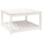 Mesa de jardín madera maciza pino blanco 82,5x82,5x45 cm en Mesas de jardín | Comprar online en Foru.es