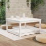 Mesa de jardín madera maciza pino blanco 82,5x82,5x45 cm en Mesas de jardín | Comprar online en Foru.es