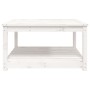 Mesa de jardín madera maciza pino blanco 82,5x82,5x45 cm en Mesas de jardín | Comprar online en Foru.es