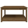 Mesa de jardín madera maciza pino marrón miel 82,5x82,5x45 cm en Mesas de jardín | Comprar online en Foru.es