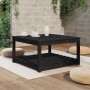 Mesa de jardín madera maciza pino negro 82,5x82,5x45 cm en Mesas de jardín | Comprar online en Foru.es