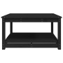 Mesa de jardín madera maciza pino negro 82,5x82,5x45 cm en Mesas de jardín | Comprar online en Foru.es