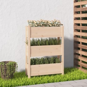 Jardinera de madera maciza de pino 77x25x104,5 cm de vidaXL, Maceteros y jardineras - Ref: Foro24-823934, Precio: 82,00 €, De...