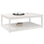 Mesa de jardín madera maciza pino blanco 121x82,5x45 cm en Mesas de jardín | Comprar online en Foru.es