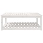 Mesa de jardín madera maciza pino blanco 121x82,5x45 cm en Mesas de jardín | Comprar online en Foru.es