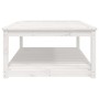 Mesa de jardín madera maciza pino blanco 121x82,5x45 cm en Mesas de jardín | Comprar online en Foru.es