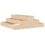 Jardinera de madera maciza de pino 80x80x27 cm de vidaXL, Maceteros y jardineras - Ref: Foro24-823892, Precio: 34,18 €, Descu...