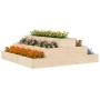 Jardinera de madera maciza de pino 80x80x27 cm de vidaXL, Maceteros y jardineras - Ref: Foro24-823892, Precio: 34,18 €, Descu...