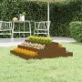Jardinera de madera maciza de pino marrón miel 80x80x27 cm de vidaXL, Maceteros y jardineras - Ref: Foro24-823895, Precio: 58...