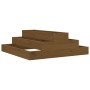 Jardinera de madera maciza de pino marrón miel 80x80x27 cm de vidaXL, Maceteros y jardineras - Ref: Foro24-823895, Precio: 58...