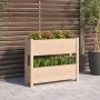 Jardinera de madera maciza de pino 77x25x66 cm de vidaXL, Maceteros y jardineras - Ref: Foro24-823941, Precio: 56,75 €, Descu...