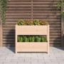 Jardinera de madera maciza de pino 77x25x66 cm de vidaXL, Maceteros y jardineras - Ref: Foro24-823941, Precio: 63,65 €, Descu...