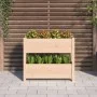 Jardinera de madera maciza de pino 77x25x66 cm de vidaXL, Maceteros y jardineras - Ref: Foro24-823941, Precio: 56,75 €, Descu...