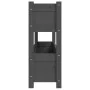 Jardinera de madera maciza de pino gris 112x25x66 cm de vidaXL, Maceteros y jardineras - Ref: Foro24-823929, Precio: 80,66 €,...