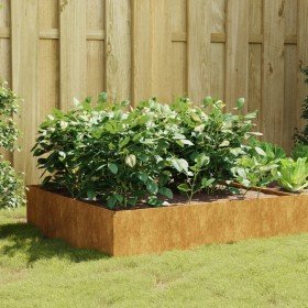 Jardinera acero corten 100x100x41 cm en Macetas y jardineras | Comprar online en Foru.es