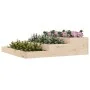 Jardinera de madera maciza de pino 107x107x27 cm de vidaXL, Maceteros y jardineras - Ref: Foro24-823913, Precio: 59,02 €, Des...