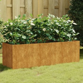 Jardinera acero corten 120x40x40 cm en Macetas y jardineras | Comprar online en Foru.es