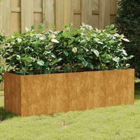 Jardinera acero corten 120x40x40 cm en Macetas y jardineras | Comprar online en Foru.es