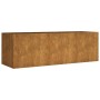 Jardinera acero corten 120x40x40 cm en Macetas y jardineras | Comprar online en Foru.es