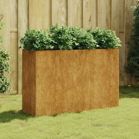 Jardinera acero corten 120x40x80 cm en Macetas y jardineras | Comprar online en Foru.es
