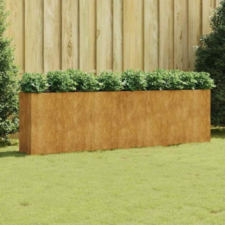 Jardinera acero corten 280x40x80 cm en Macetas y jardineras | Comprar online en Foru.es