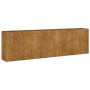 Jardinera acero corten 280x40x80 cm en Macetas y jardineras | Comprar online en Foru.es