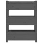 Jardinera de madera maciza de pino gris 77x25x104,5 cm de vidaXL, Maceteros y jardineras - Ref: Foro24-823936, Precio: 96,74 ...
