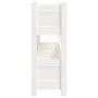 Jardinera de madera maciza de pino blanco 77x25x66 cm de vidaXL, Maceteros y jardineras - Ref: Foro24-823942, Precio: 64,25 €...