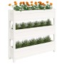 Jardinera de madera maciza de pino blanco 112x25x104,5 cm de vidaXL, Maceteros y jardineras - Ref: Foro24-823921, Precio: 122...