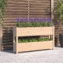Jardinera de madera maciza de pino 112x25x66 cm de vidaXL, Maceteros y jardineras - Ref: Foro24-823927, Precio: 73,21 €, Desc...
