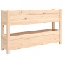 Jardinera de madera maciza de pino 112x25x66 cm de vidaXL, Maceteros y jardineras - Ref: Foro24-823927, Precio: 73,21 €, Desc...