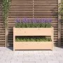 Jardinera de madera maciza de pino 112x25x66 cm de vidaXL, Maceteros y jardineras - Ref: Foro24-823927, Precio: 68,35 €, Desc...