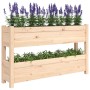 Jardinera de madera maciza de pino 112x25x66 cm de vidaXL, Maceteros y jardineras - Ref: Foro24-823927, Precio: 73,21 €, Desc...