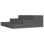 Jardinera de madera maciza de pino gris 78x78x27 cm de vidaXL, Maceteros y jardineras - Ref: Foro24-823908, Precio: 42,59 €, ...