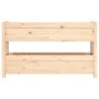 Jardinera de madera maciza de pino 112x25x66 cm de vidaXL, Maceteros y jardineras - Ref: Foro24-823927, Precio: 68,35 €, Desc...