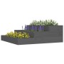Jardinera de madera maciza de pino gris 78x78x27 cm de vidaXL, Maceteros y jardineras - Ref: Foro24-823908, Precio: 50,83 €, ...