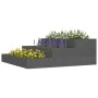 Jardinera de madera maciza de pino gris 78x78x27 cm de vidaXL, Maceteros y jardineras - Ref: Foro24-823908, Precio: 42,59 €, ...