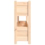 Jardinera de madera maciza de pino 112x25x66 cm de vidaXL, Maceteros y jardineras - Ref: Foro24-823927, Precio: 73,21 €, Desc...