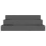 Jardinera de madera maciza de pino gris 78x78x27 cm de vidaXL, Maceteros y jardineras - Ref: Foro24-823908, Precio: 42,59 €, ...