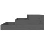 Jardinera de madera maciza de pino gris 78x78x27 cm de vidaXL, Maceteros y jardineras - Ref: Foro24-823908, Precio: 50,83 €, ...