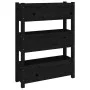 Jardinera de madera maciza de pino negro 77x25x104,5 cm de vidaXL, Maceteros y jardineras - Ref: Foro24-823938, Precio: 96,69...