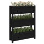 Jardinera de madera maciza de pino negro 77x25x104,5 cm de vidaXL, Maceteros y jardineras - Ref: Foro24-823938, Precio: 97,57...