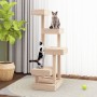 Árbol para gatos madera maciza de pino 45,5x49x103 cm en Mobiliario para gatos | Comprar online en Foru.es