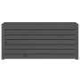 Baúl de jardín madera maciza de pino gris 101x50,5x46,5 cm de vidaXL, Cajas de almacenaje para exteriores - Ref: Foro24-82395...