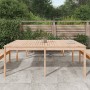 Mesa de jardín madera maciza de pino 203,5x100x76 cm de vidaXL, Mesas de jardín - Ref: Foro24-823983, Precio: 159,83 €, Descu...