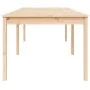 Mesa de jardín madera maciza de pino 203,5x100x76 cm de vidaXL, Mesas de jardín - Ref: Foro24-823983, Precio: 157,89 €, Descu...