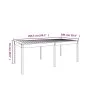 Mesa de jardín madera maciza de pino 203,5x100x76 cm de vidaXL, Mesas de jardín - Ref: Foro24-823983, Precio: 157,89 €, Descu...