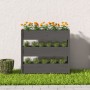Jardinera de madera maciza de pino gris 112x25x104,5 cm de vidaXL, Maceteros y jardineras - Ref: Foro24-823922, Precio: 120,6...