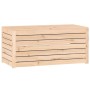 Baúl de jardín madera maciza de pino 101x50,5x46,5 cm de vidaXL, Cajas de almacenaje para exteriores - Ref: Foro24-823948, Pr...